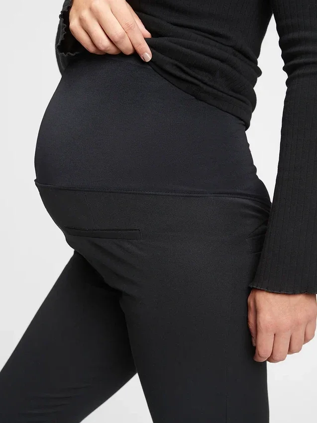 Hamile Giyim Çift Yönlü Esnek Tam Panel Skinny Pantolon