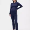 Hamile Giyim Modal Ribana Pijama Takımı