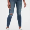 Hamile Giyim Modeli Yıpranmış Tam Panel Favorite Jeggings