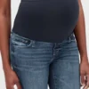 Hamile Giyim Modeli Yıpranmış Tam Panel Favorite Jeggings