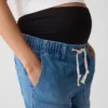 Hamile Giyim Tam Panel Kargo Kolay Jean'ler