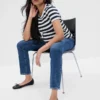 Hamile Giyim Tam Panel Vintage Slim Jean'ler
