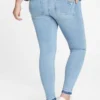 Hamile Giyim Tam Panel Yıpranmış Legging Jean'ler