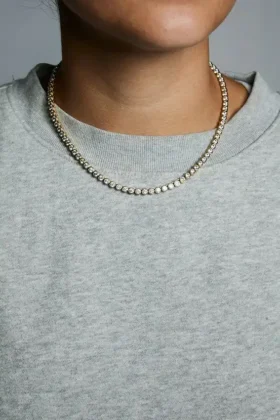 Hart Bezel Tenis Kolye