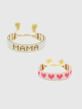 Hart Mini and Me Altın Mama ve Pembe Kalpler