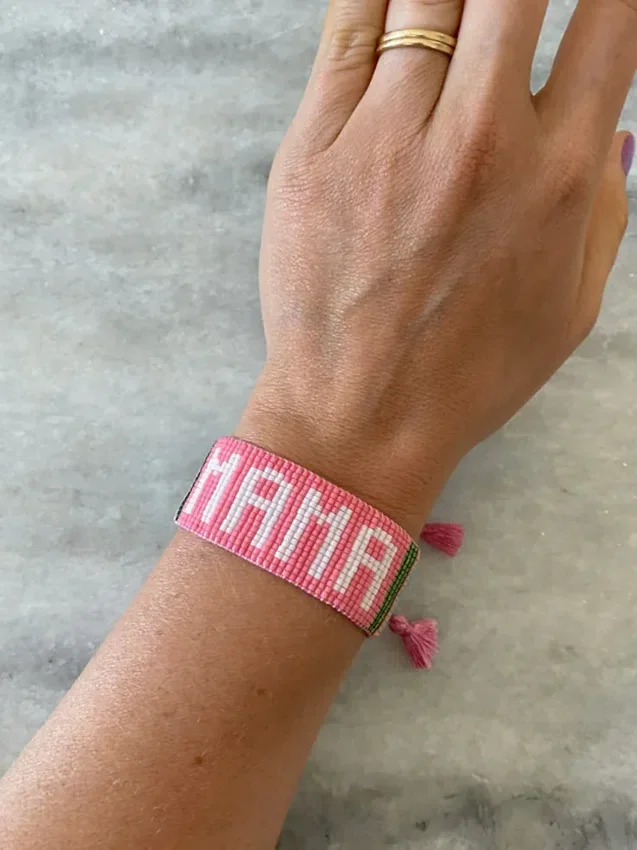 Hart Pembe Mama Bilezik
