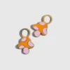 Huggie Küpeler için Co Garden Mantar Charms