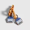 Huggie Küpeler için Pierced Co Yaban Mersini Charms