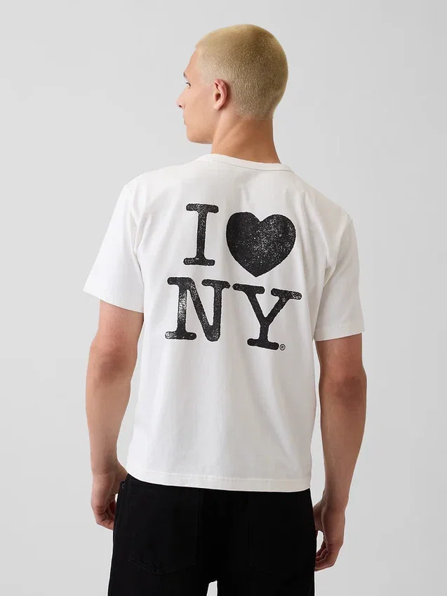 I Heart NY Rahat Kesim Logolu Tişört