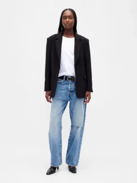 Çift Yönlü Esnek Oversized Blazer