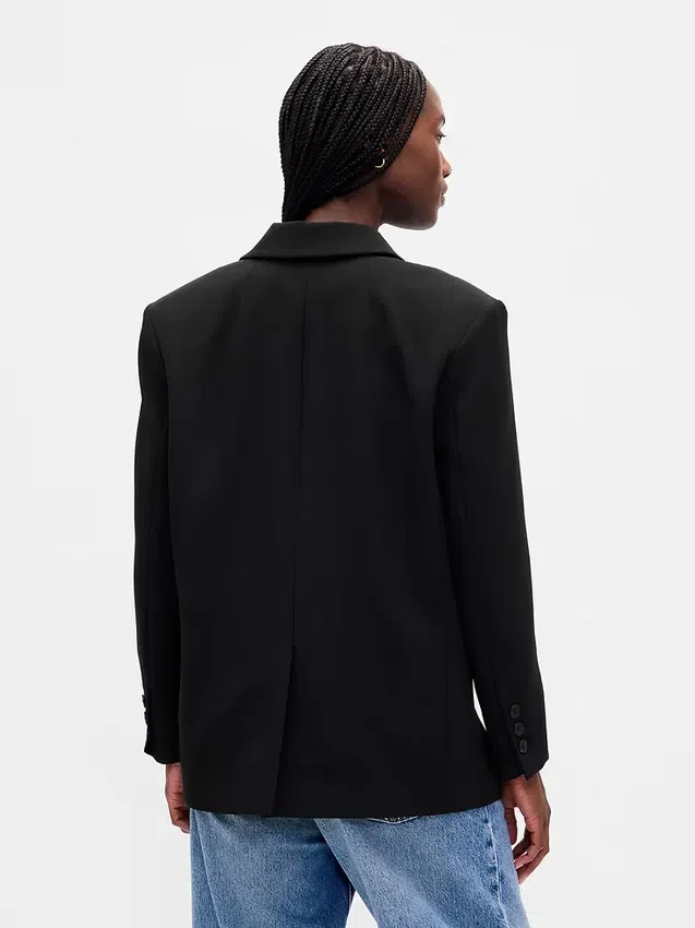 Çift Yönlü Esnek Oversized Blazer