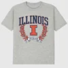 Illinois Üniversitesi Laurels Koyu Grafik Tişört