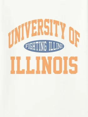 Illinois Üniversitesi Vintage Fighting Illini Grafik Tişört