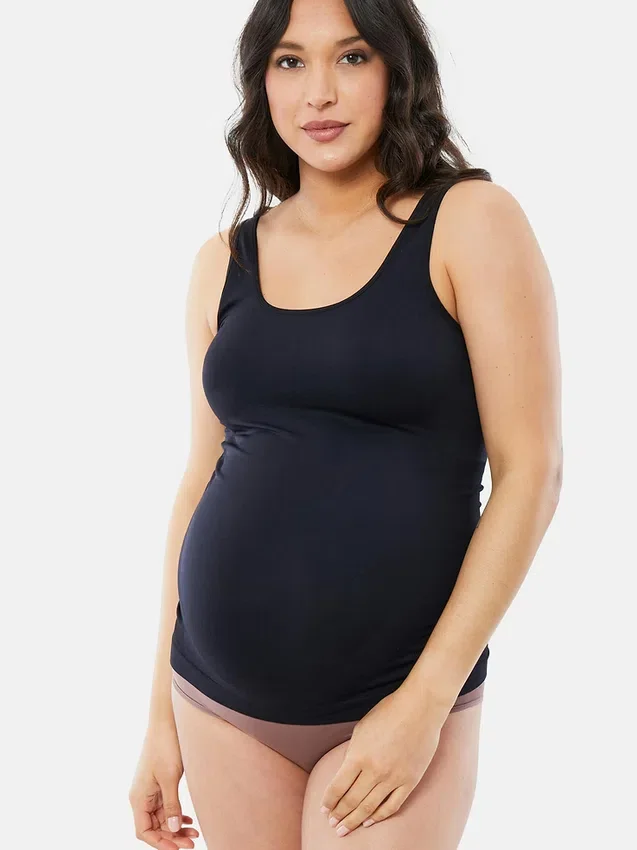 Ingrid and Isabel Basics Dikişsiz Karın Destekli Hamile Giyim Cami 2'li Paket