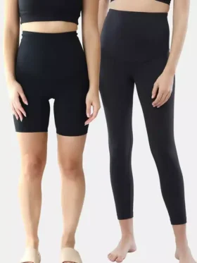 Ingrid ve Isabel Doğum Sonrası Tayt ve Bisiklet Şortu İkili Paket