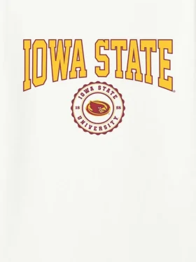 Iowa State Üniversitesi Kolej Arması Koyu Renkli Grafik Tişört