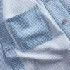 Çizgili Denim İş Ceketi