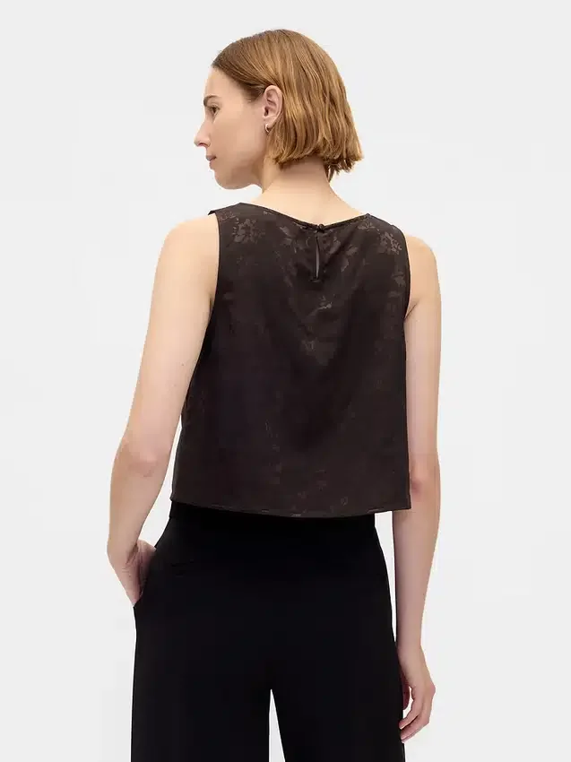 Jakarlı Kısa Kesim Tank Top