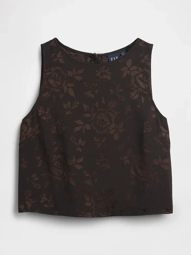 Jakarlı Kısa Kesim Tank Top