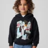 Jean-Michel Basquiat Küçük Çocuk Vintagesoft Kapüşonlu Sweatshirt