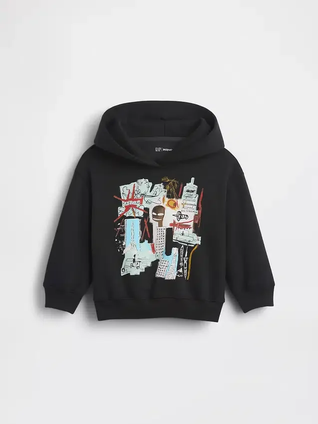 Jean-Michel Basquiat Küçük Çocuk Vintagesoft Kapüşonlu Sweatshirt