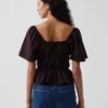 Kare Yaka Peplum Üst Giyim