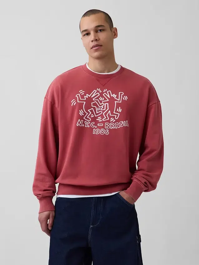 Keith Haring Ağır Logo Sweatshirt