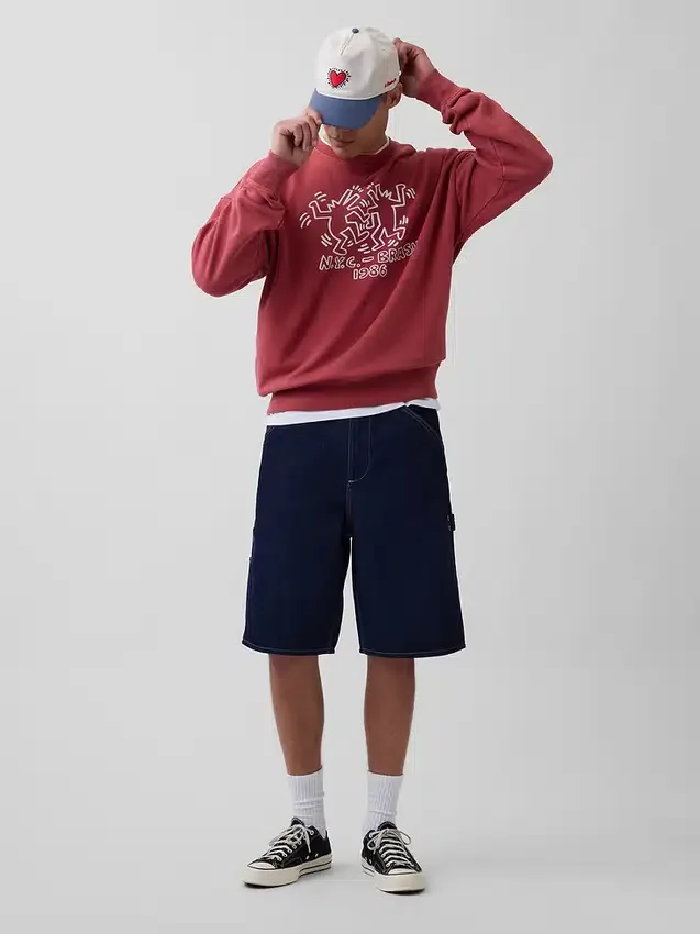 Keith Haring Ağır Logo Sweatshirt