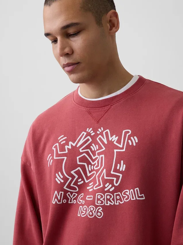Keith Haring Ağır Logo Sweatshirt