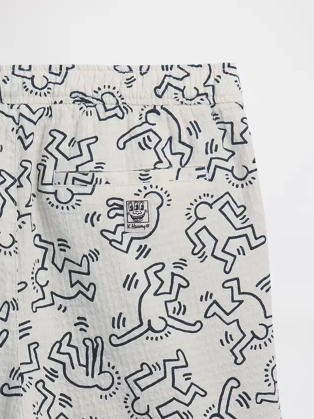 Keith Haring Desenli Rahat Şortlar