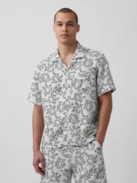 Keith Haring Dokulu Gömlek