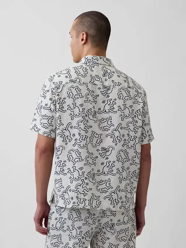 Keith Haring Dokulu Gömlek