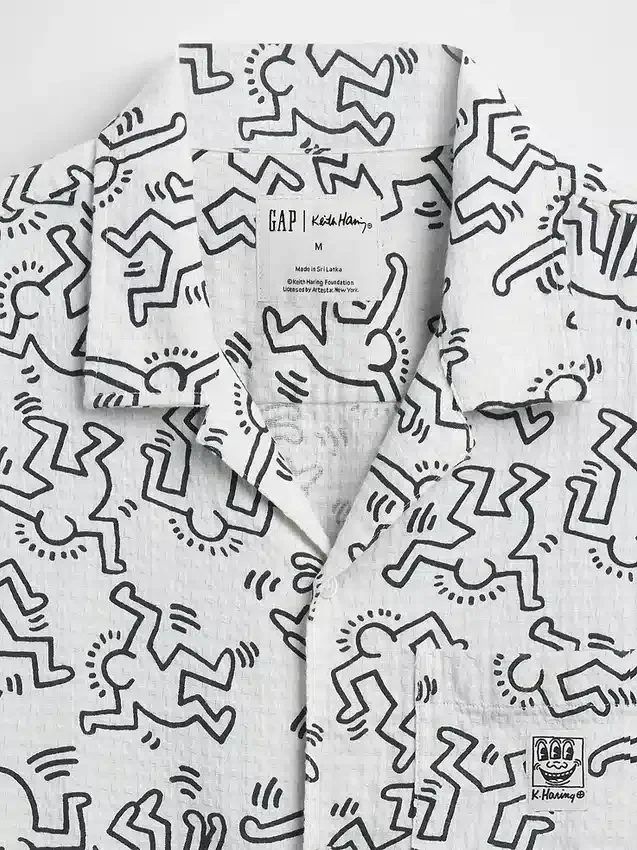 Keith Haring Dokulu Gömlek