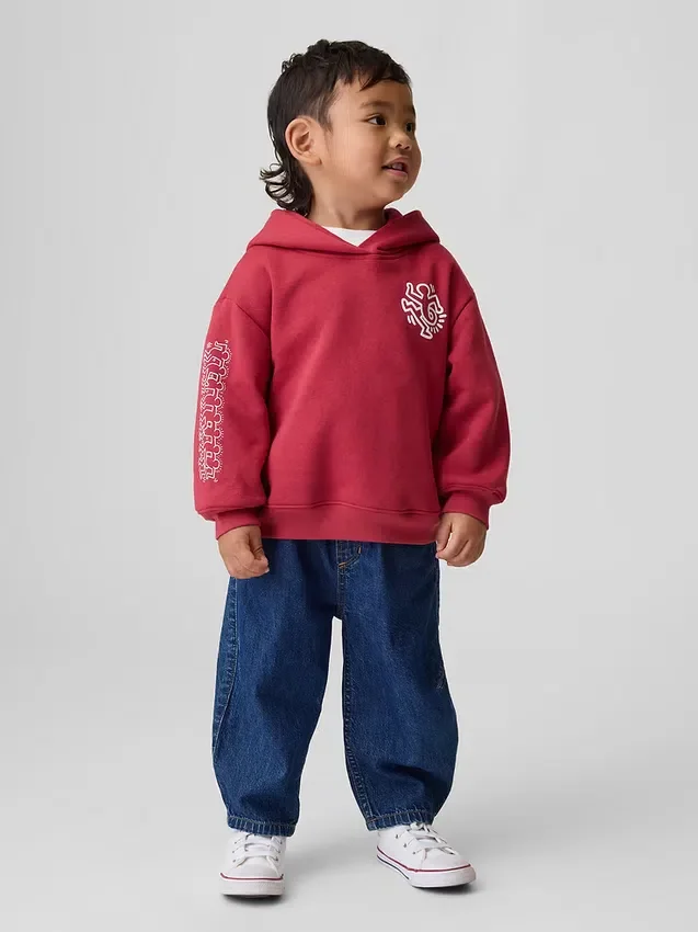 Keith Haring Küçük Çocuk Vintagesoft Kapüşonlu Sweatshirt