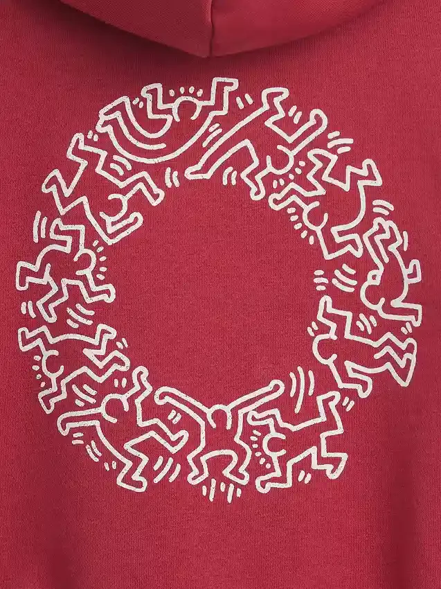 Keith Haring Küçük Çocuk Vintagesoft Kapüşonlu Sweatshirt