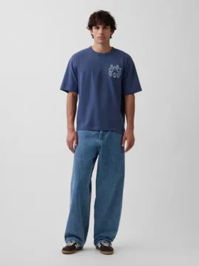 Keith Haring Oversized Grafik Tişört