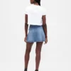 Kemerli Denim Mini Etek