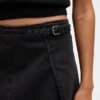 Kemerli Denim Mini Etek