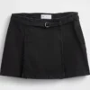 Kemerli Denim Mini Etek
