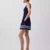 Keten Karışımlı Düşük Bel Mini Elbise