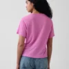 Keten Karışımlı Gevşek Kesim Tişört