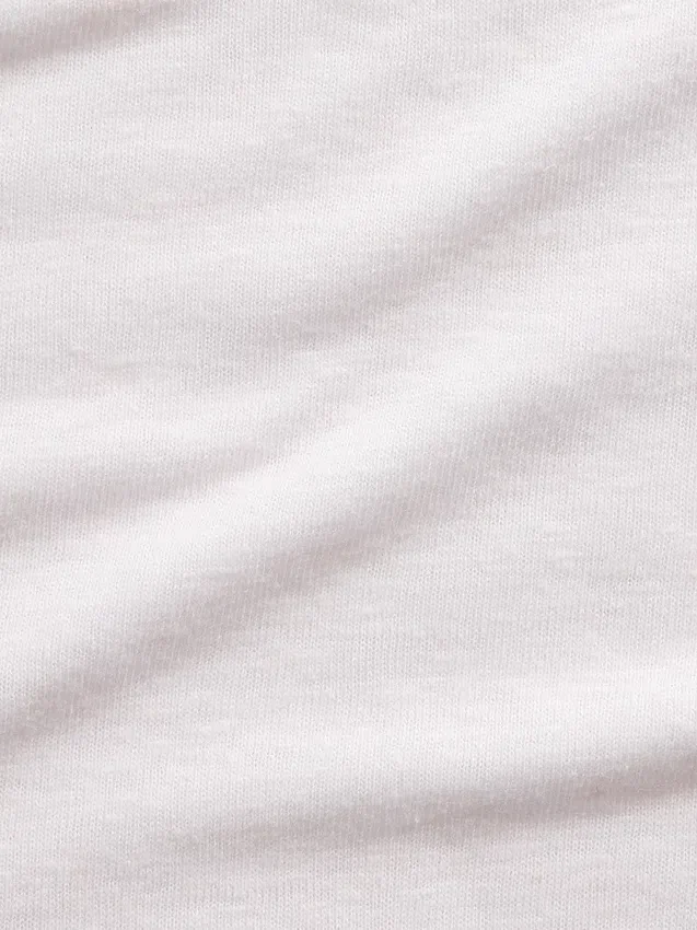 Keten Karışımlı Gevşek Kesim Tişört