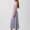 Keten Karışımlı Halter Maxi Elbise