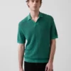 Keten Karışımlı Kamp Polo Kazak