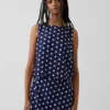 Keten Karışımlı Kısa Kesim Tank Top