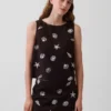 Keten Karışımlı Kısa Kesim Tank Top
