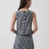 Keten Karışımlı Kısa Kesim Tank Top