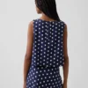 Keten Karışımlı Kısa Kesim Tank Top