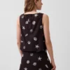 Keten Karışımlı Kısa Kesim Tank Top