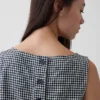 Keten Karışımlı Kısa Kesim Tank Top